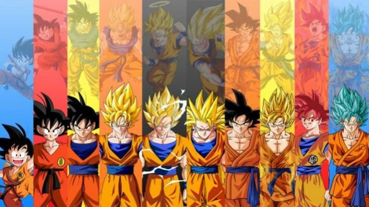 Cada transformación de Goku ha sido vista por diferentes generaciones