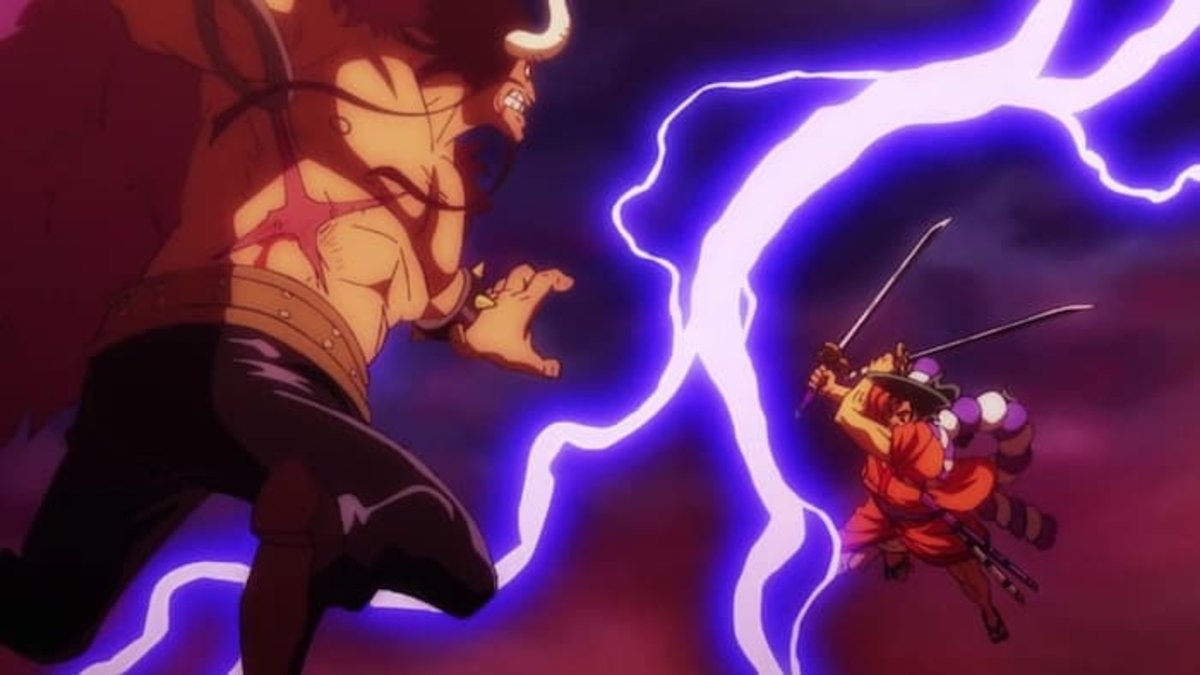 La batalla de Kaido contra Oden fue interrumpida por Higurashi, distrayendo a Kozuki