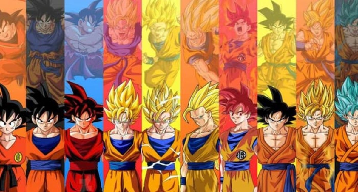 Dragon Ball: esta imagen fusiona todas las transformaciones de Goku y  quiere ser tu fondo de pantalla de móvil