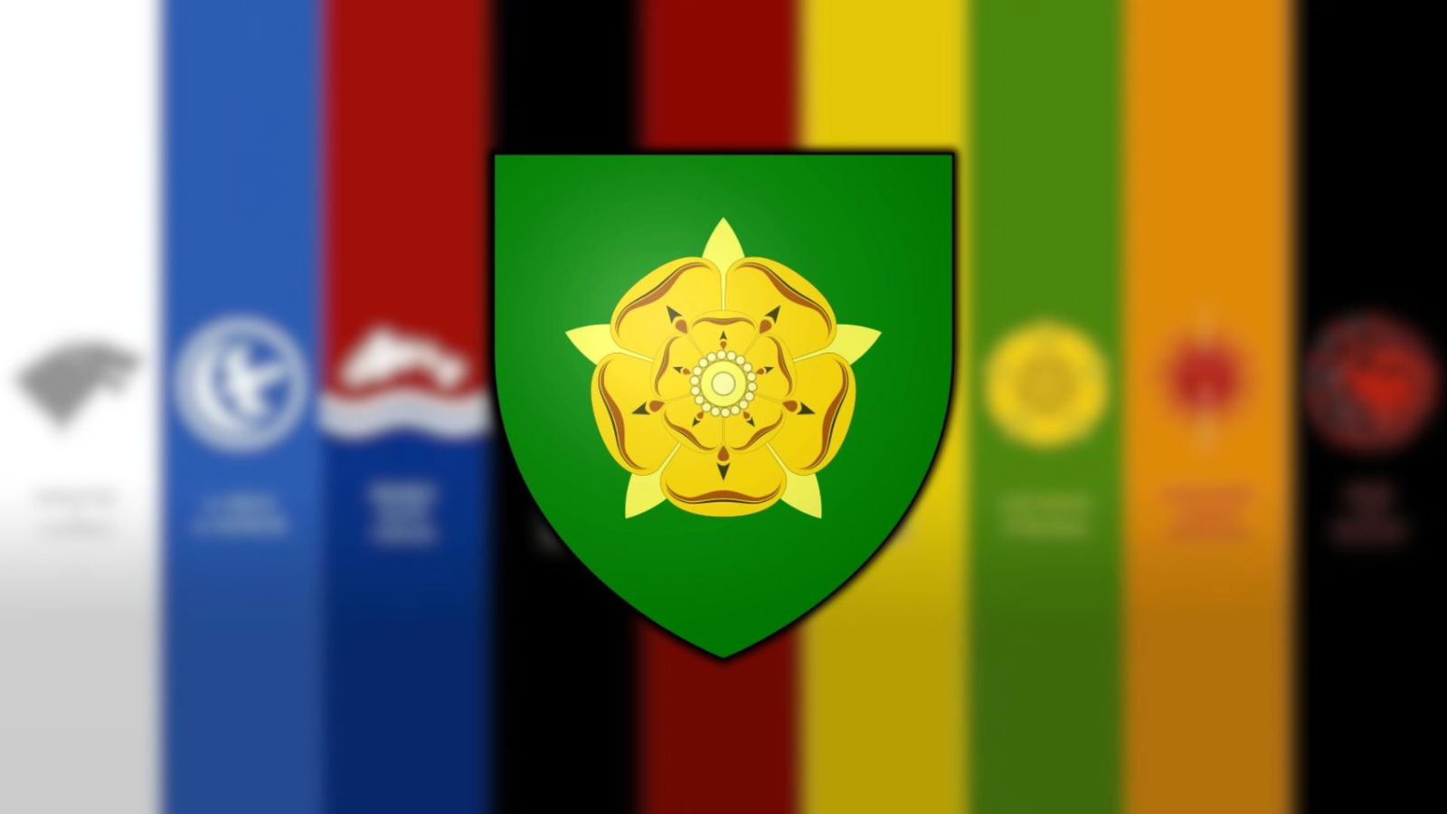 Imagen en la que se muestra el emblema de la casa Tyrell