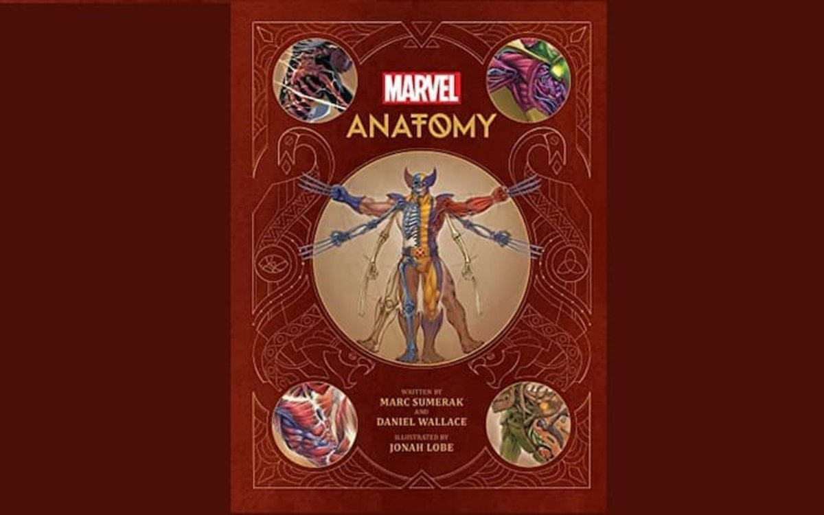 Portada del libro "Marvel Anatomy: A Scientific Study of the Superhuman"