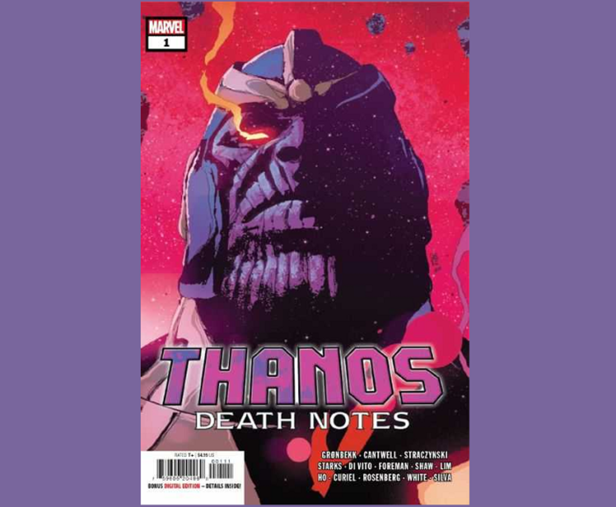 Portada del volumen #1 del cómic Thanos Death Notes de Marvel