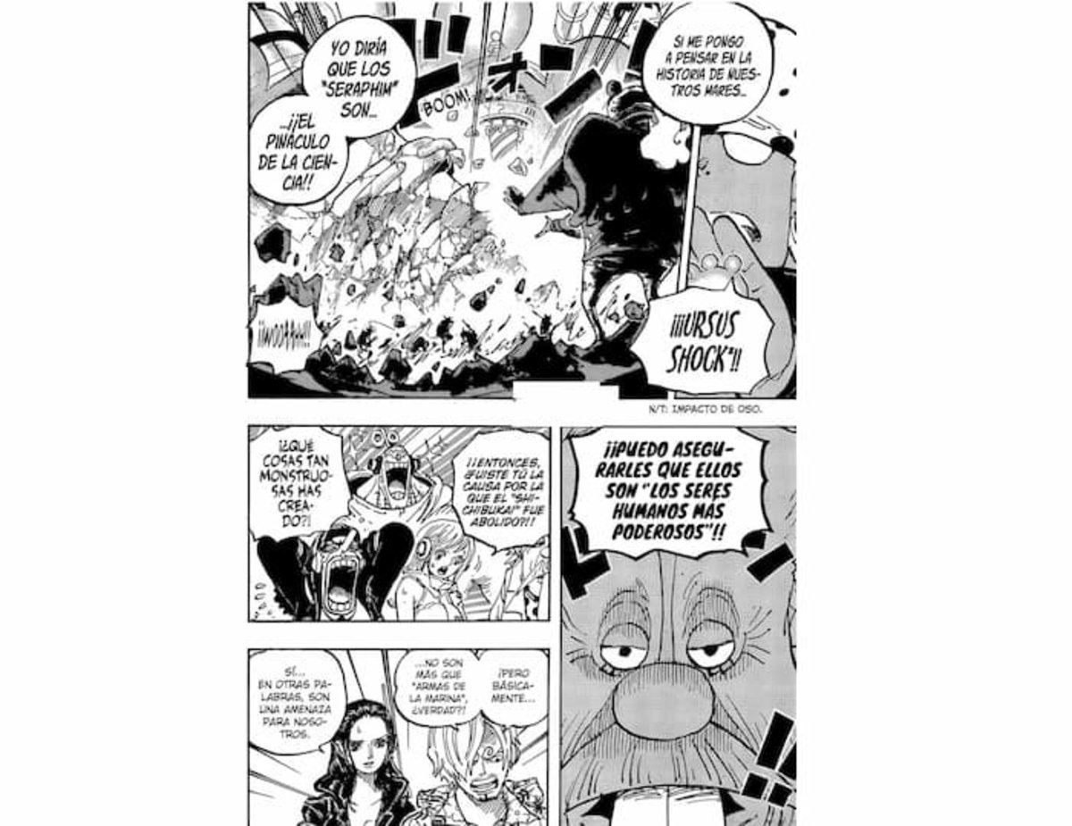 Vegapunk ha revelado que los Seraphim son los personajes más poderosos actualmente en One Piece