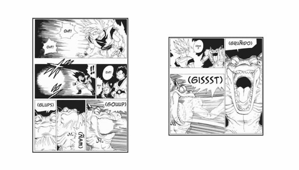 Yakon absorbe por completo la energía del Super Saiyan de Goku y lo devuelve a su forma original
