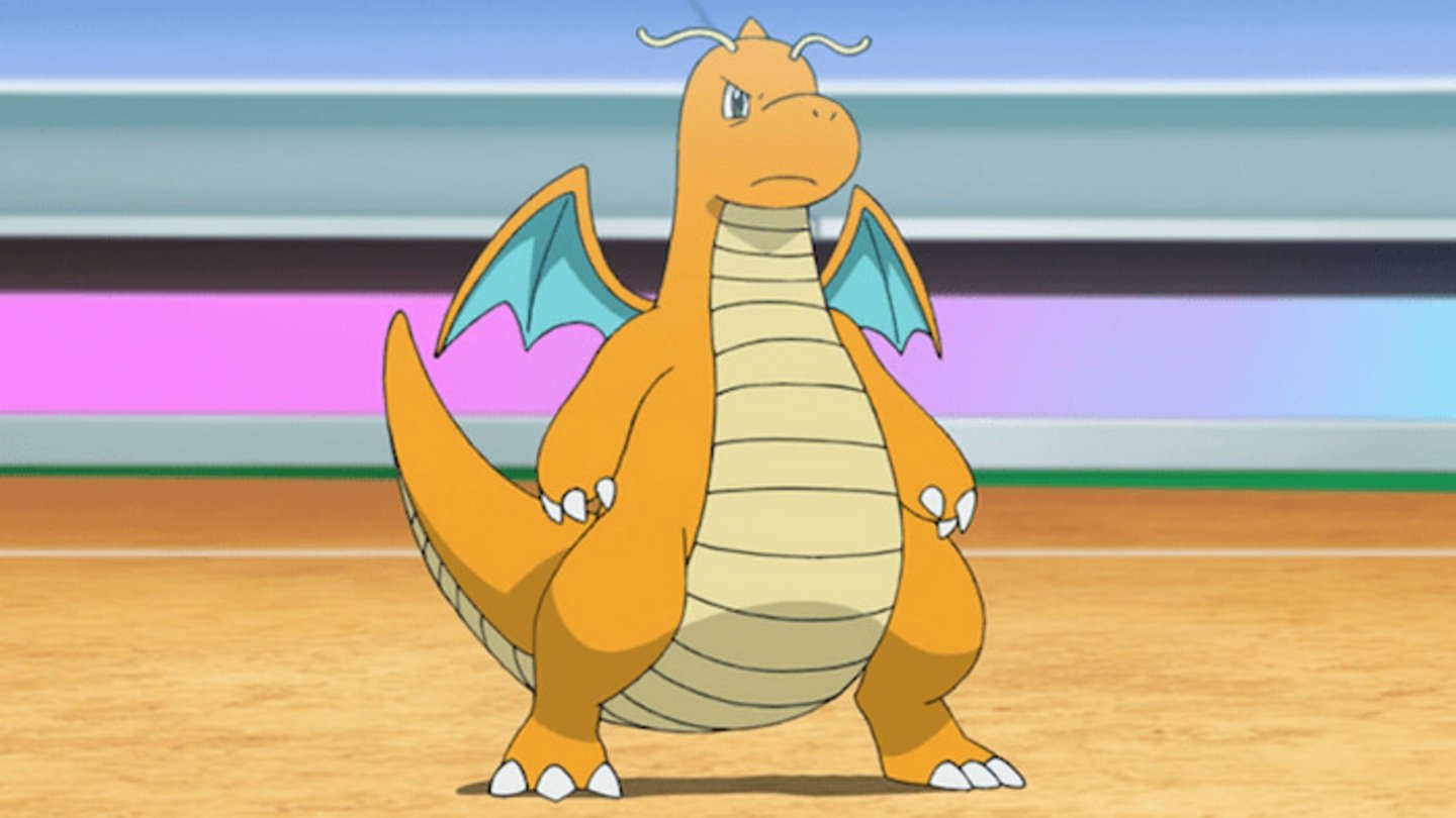Dragonite es un dragón gigante con alas diminutas. Su personalidad es bastante amable, pero cuando se enoja puede ser peligroso