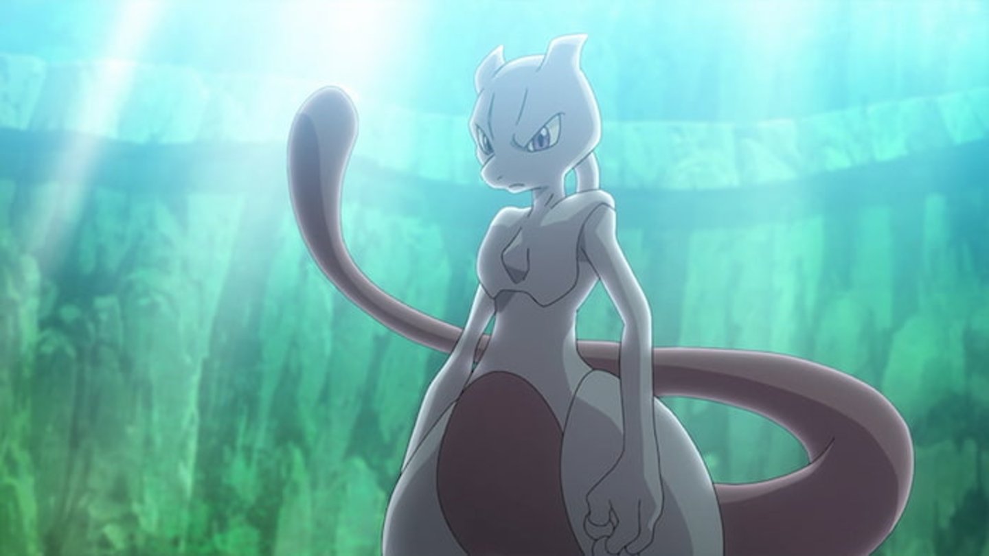 Mewtwo es un Pokémon artificial que fue creado a partir del ADN de Mew