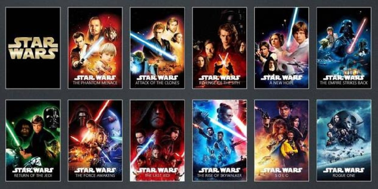 Todas las películas de Star Wars