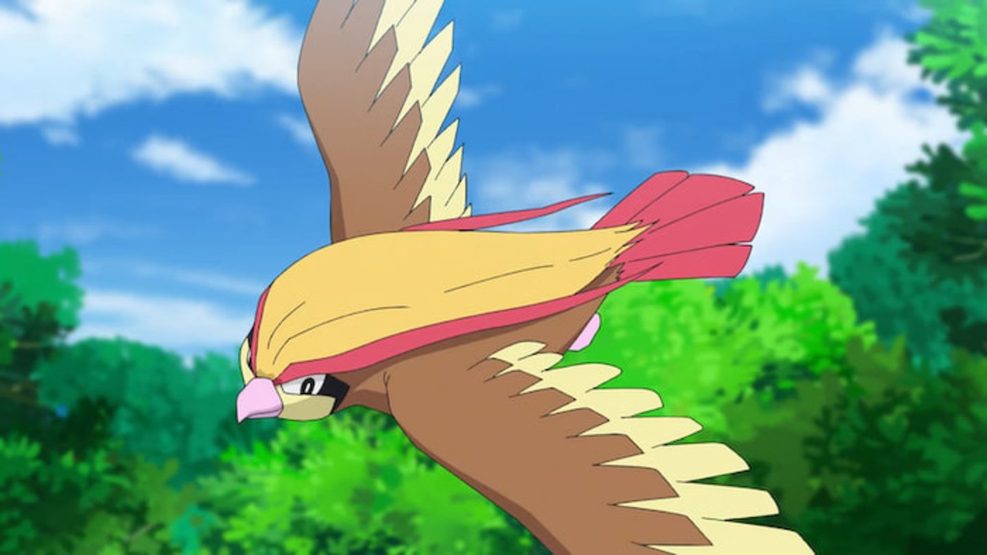 Pidgeot es un ave de gran tamaño, capaz de crear ventiscas. Además, tiene un diseño muy bonito