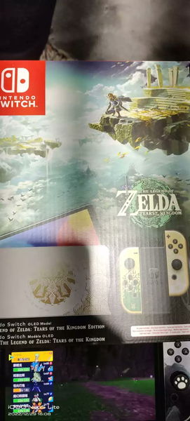 La Nintendo Switch OLED de The Legend of Zelda: Tears of the Kingdom se ha filtrado y es preciosa