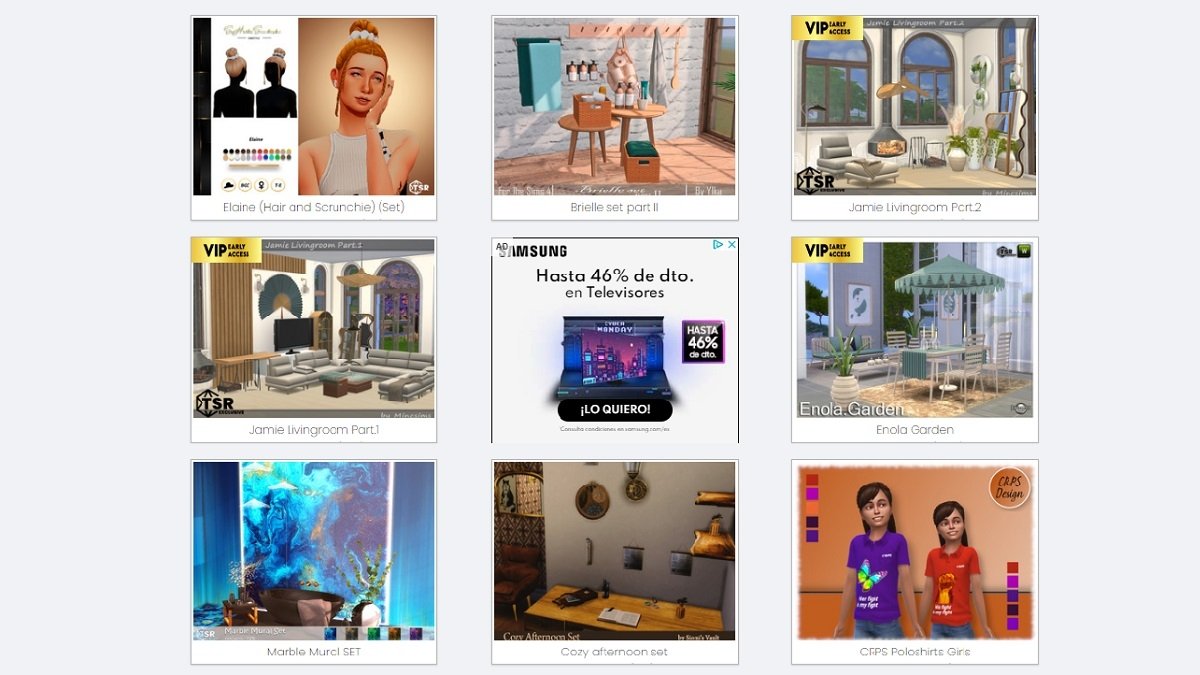 Páginas de mods para Los Sims 4