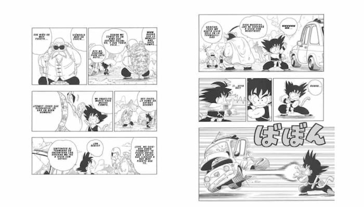 Goku pudo realizar el Kame Hame Ha sin ningún esfuerzo, lo que llamó la atención rápidamente de Roshi