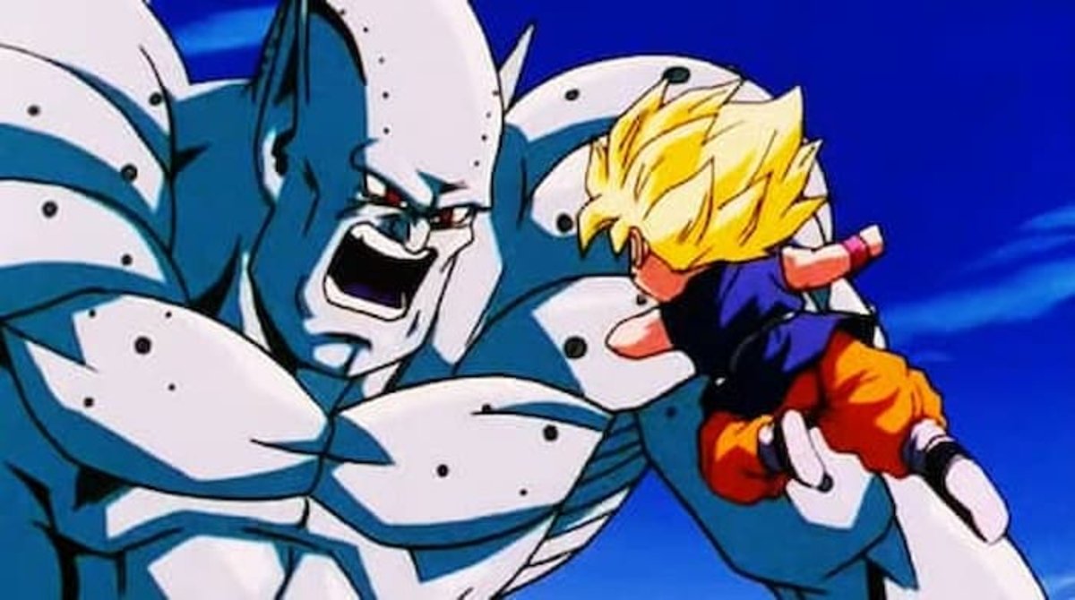 Goku se enfrenta al General Rildo en el Planeta M2