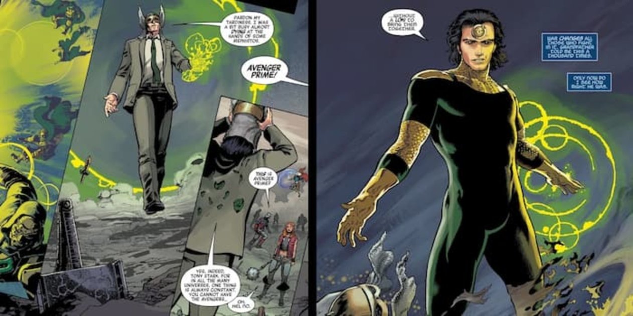 Loki, Avenger Prime, sostiene el Ojo de Agamotto