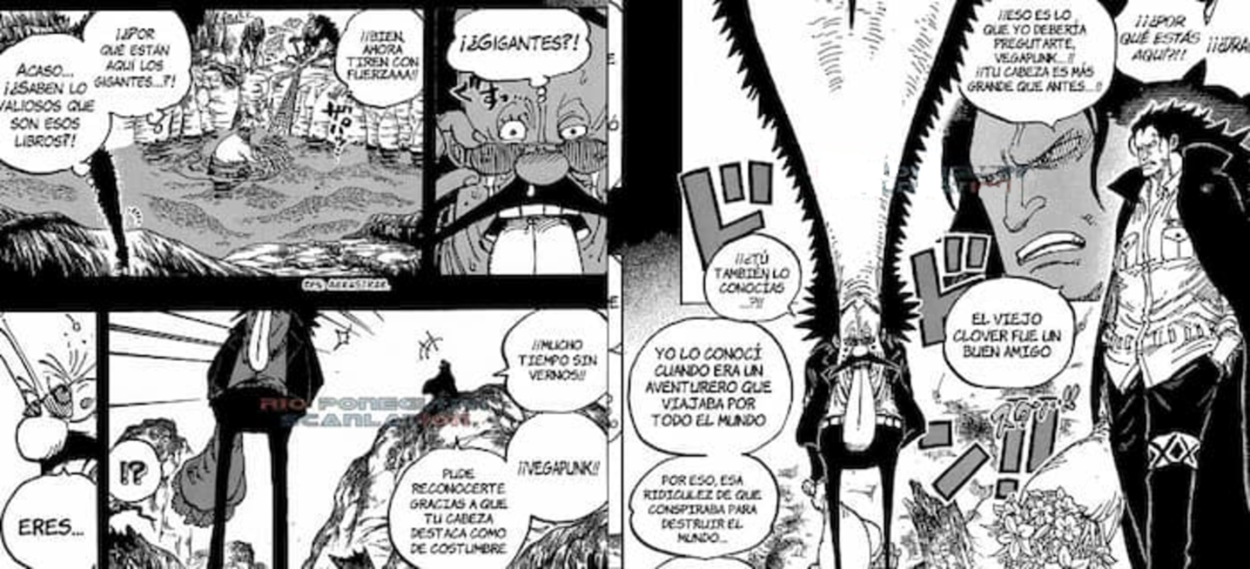 Primera aparición de Vegapunk en el manga