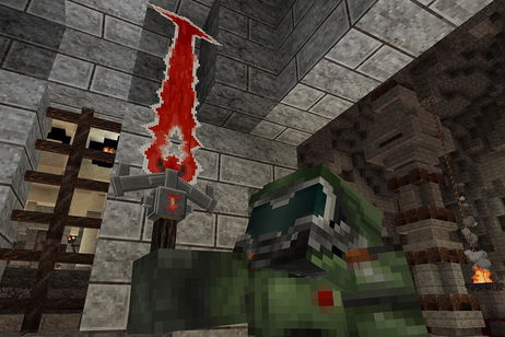 Este jugador de Minecraft recreó un impresionante escenario basado en Doom