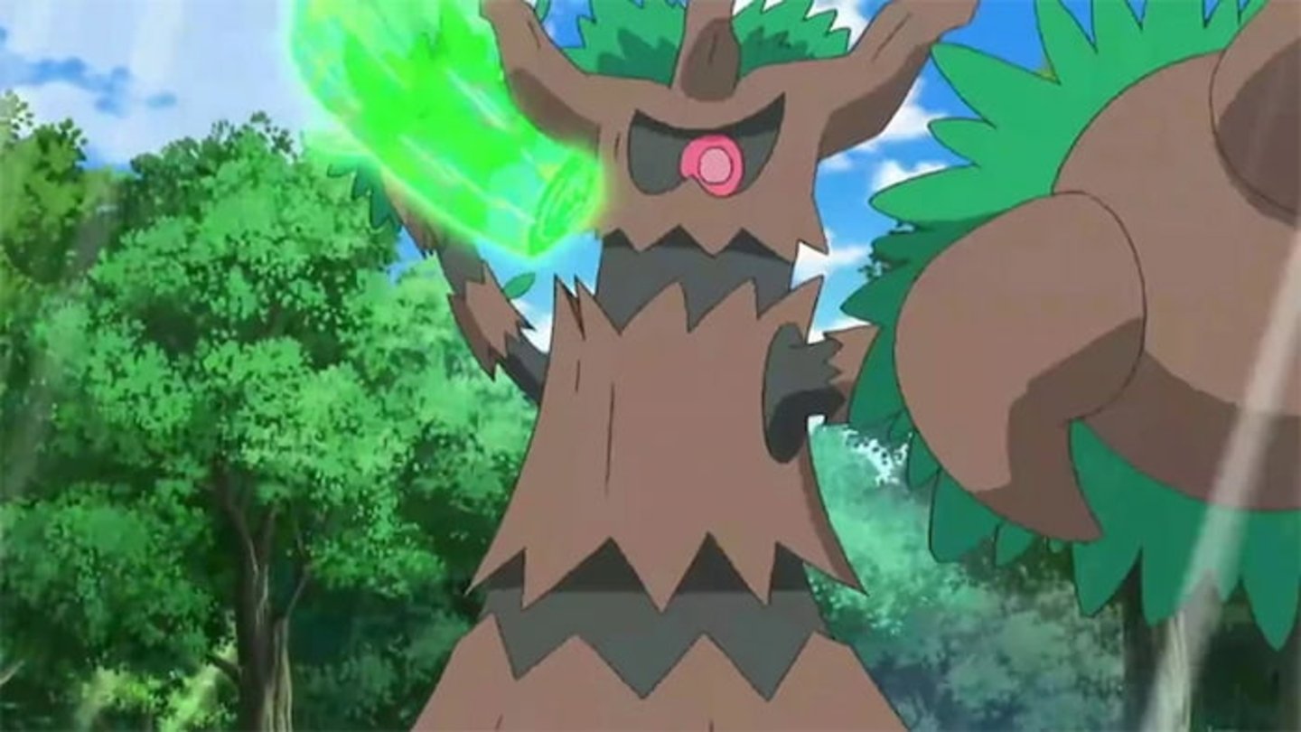 Trevenant es un Pokémon de tipo Fantasma que está inspirado en un árbol embrujado