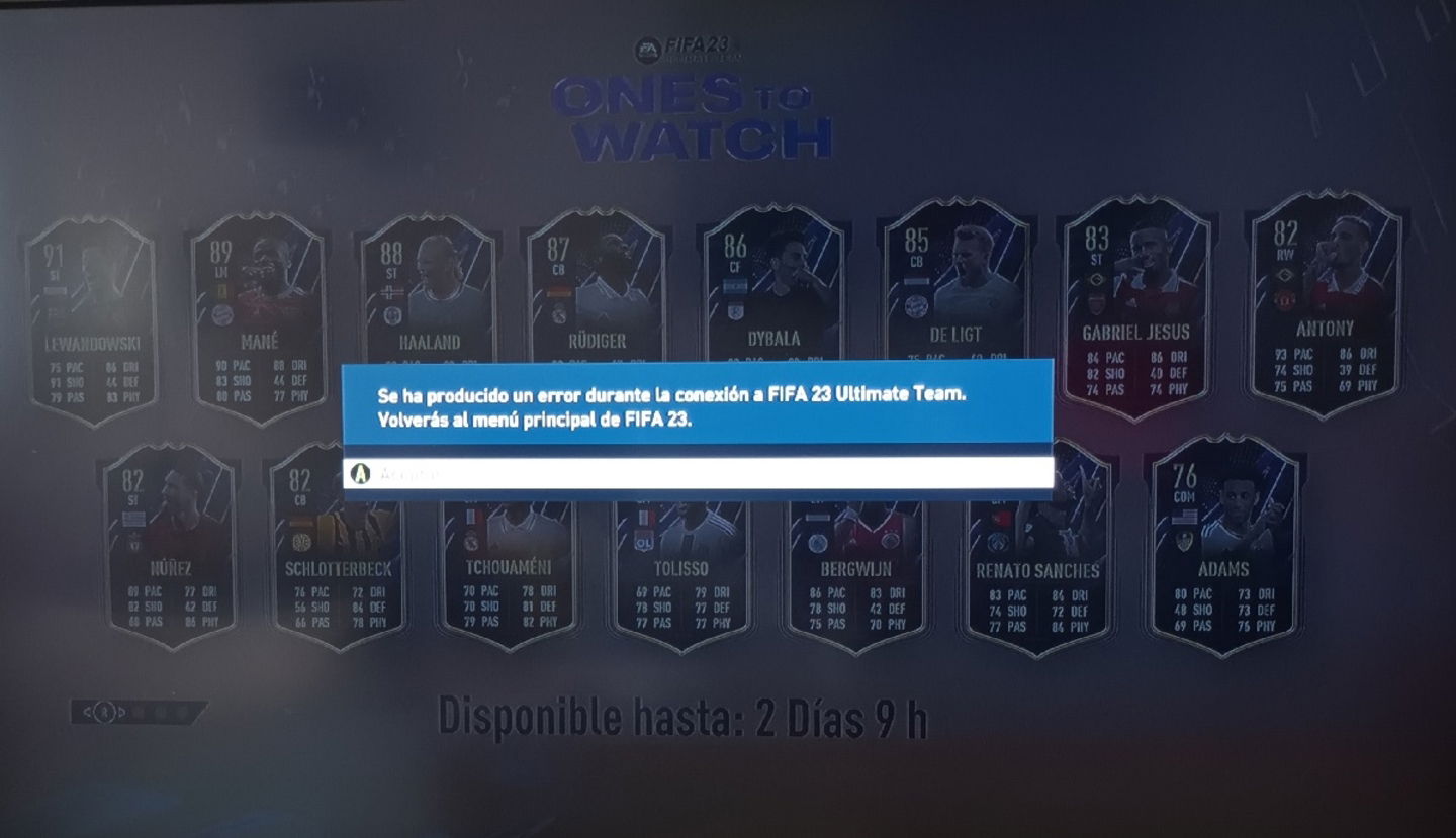 Error de conexión de FIFA 23