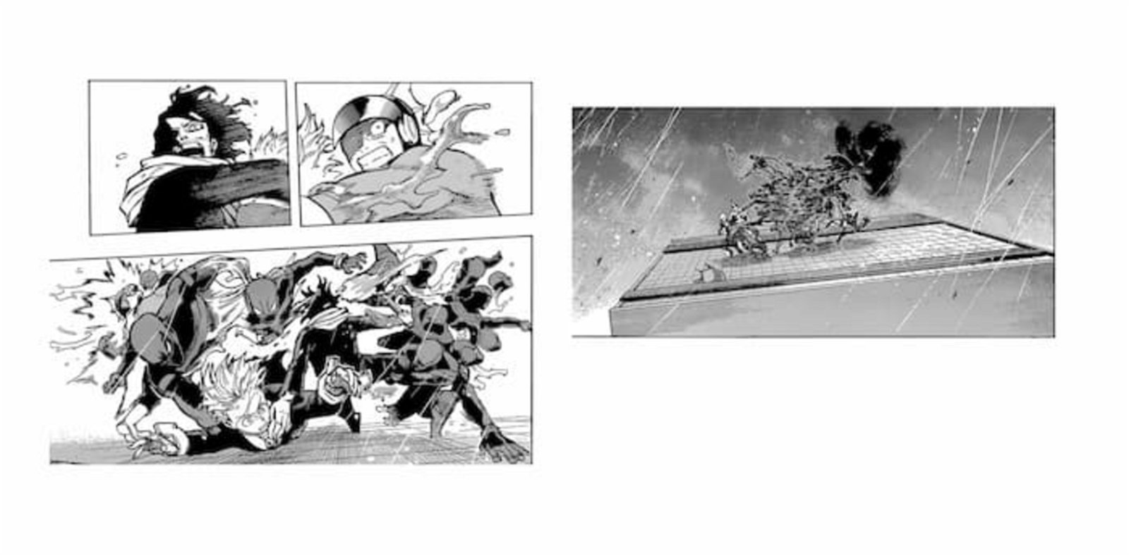 Kurogiri y los clones de Twice creados por Toga han servido de distracción para que Eraser-Head y Monoma dejen de neutralizar las habilidades de Shigaraki