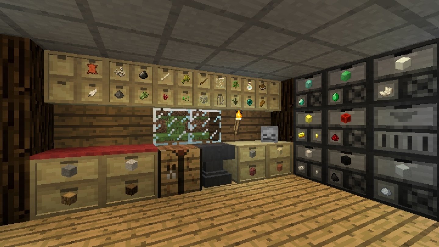 Mod Storage Drawers de Minecraft
