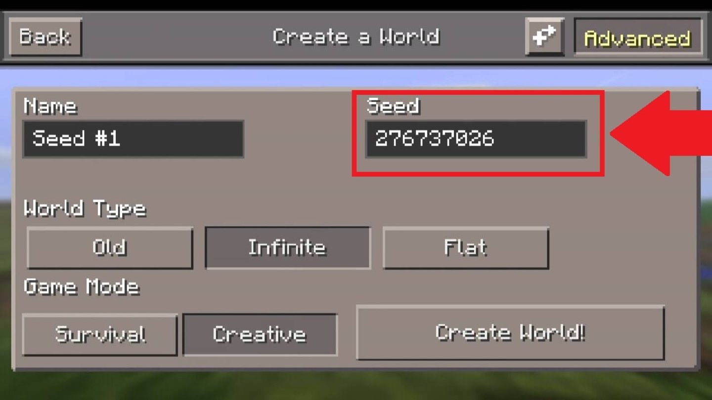 Cómo poner semillas en Minecraft