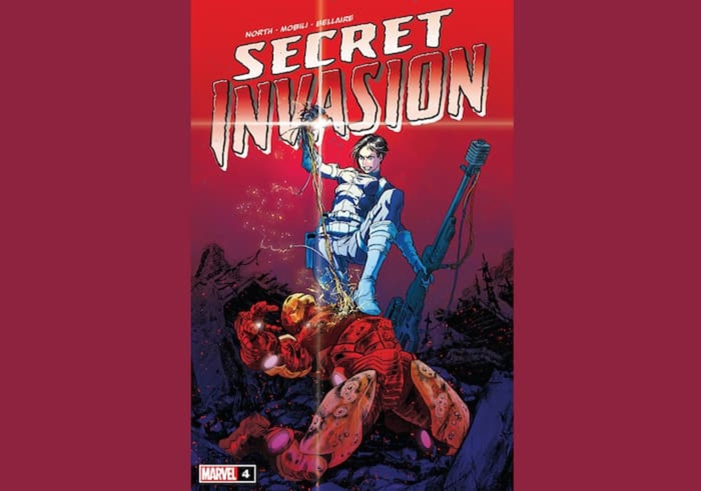 Portada del volumen #4 del cómic Secret Invasion, de Marvel