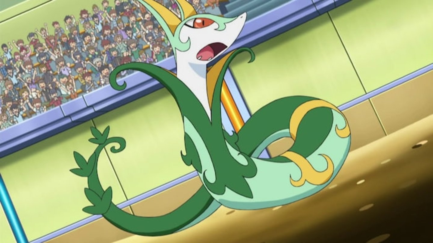 Serperior es la forma evolutiva final de Snivy, uno de los Pokémon iniciales