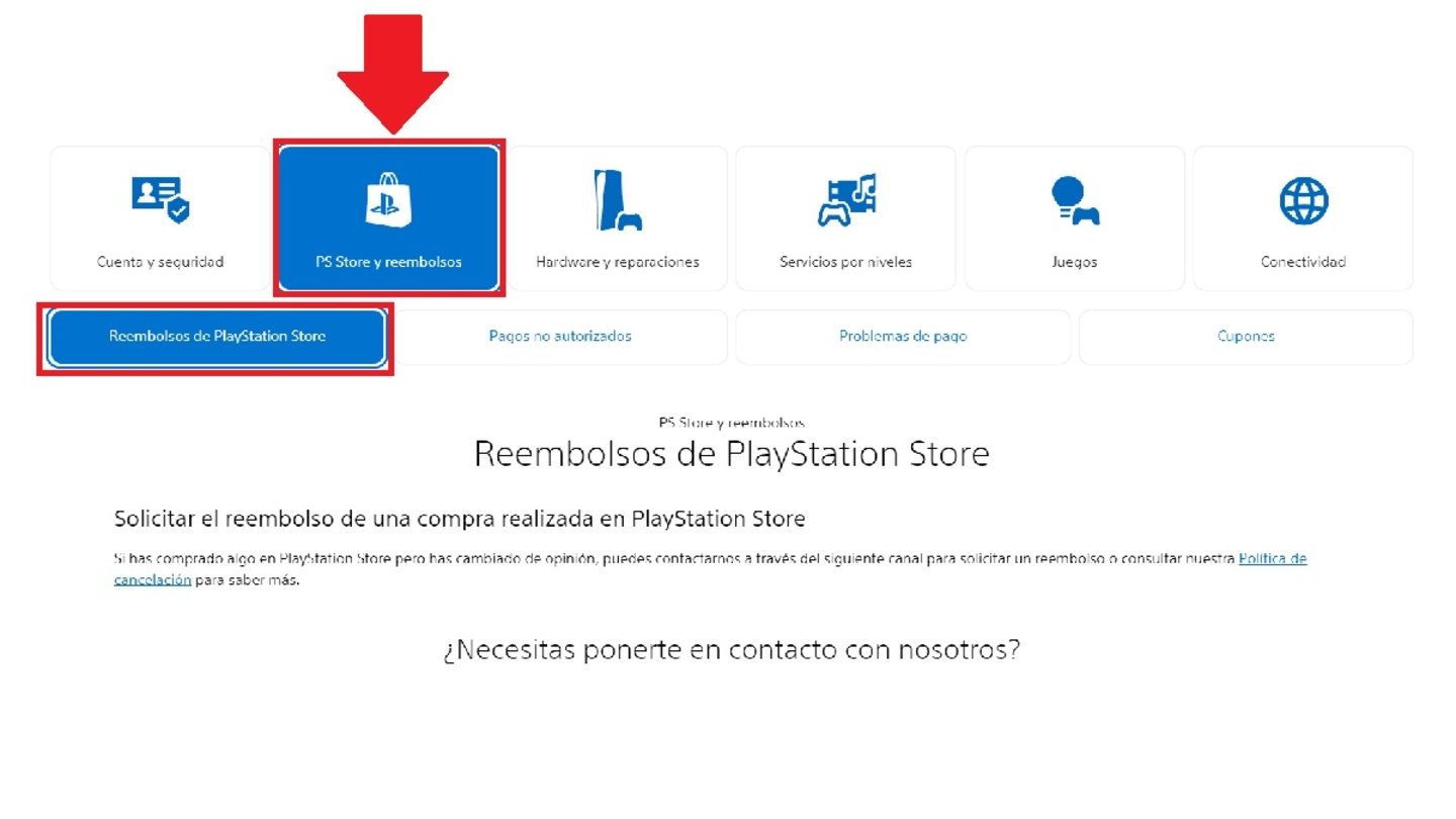 Cómo solicitar el reembolso de PlayStation Store