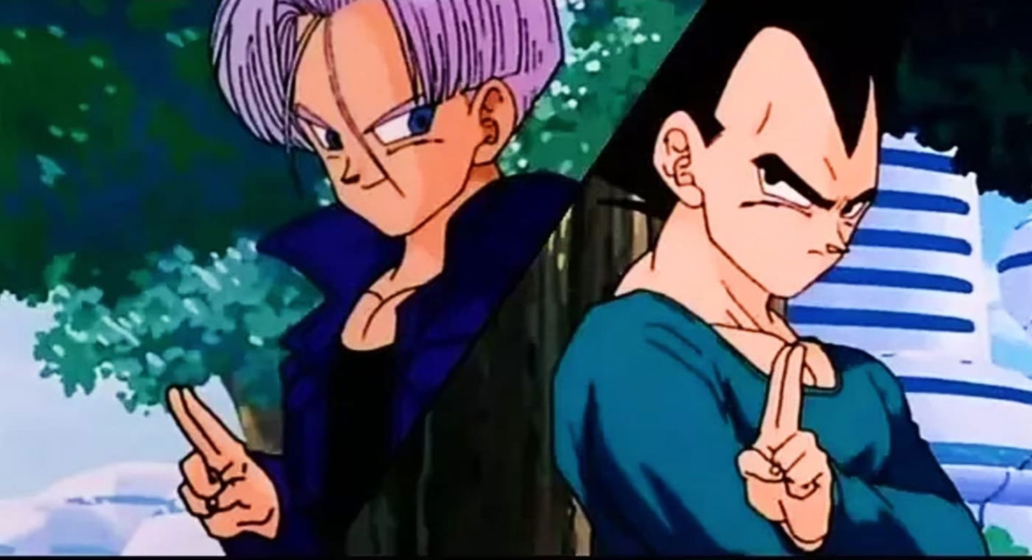 Vegeta despide al Trunks del futuro tras la saga Cell de Dragon Ball Z