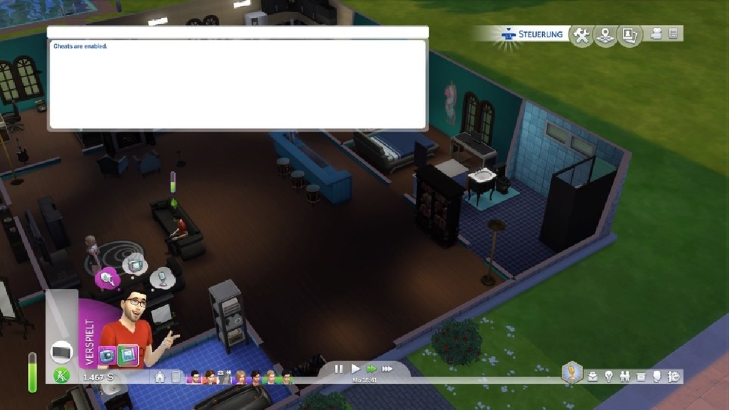 Cómo abrir la barra de trucos de Los Sims 4
