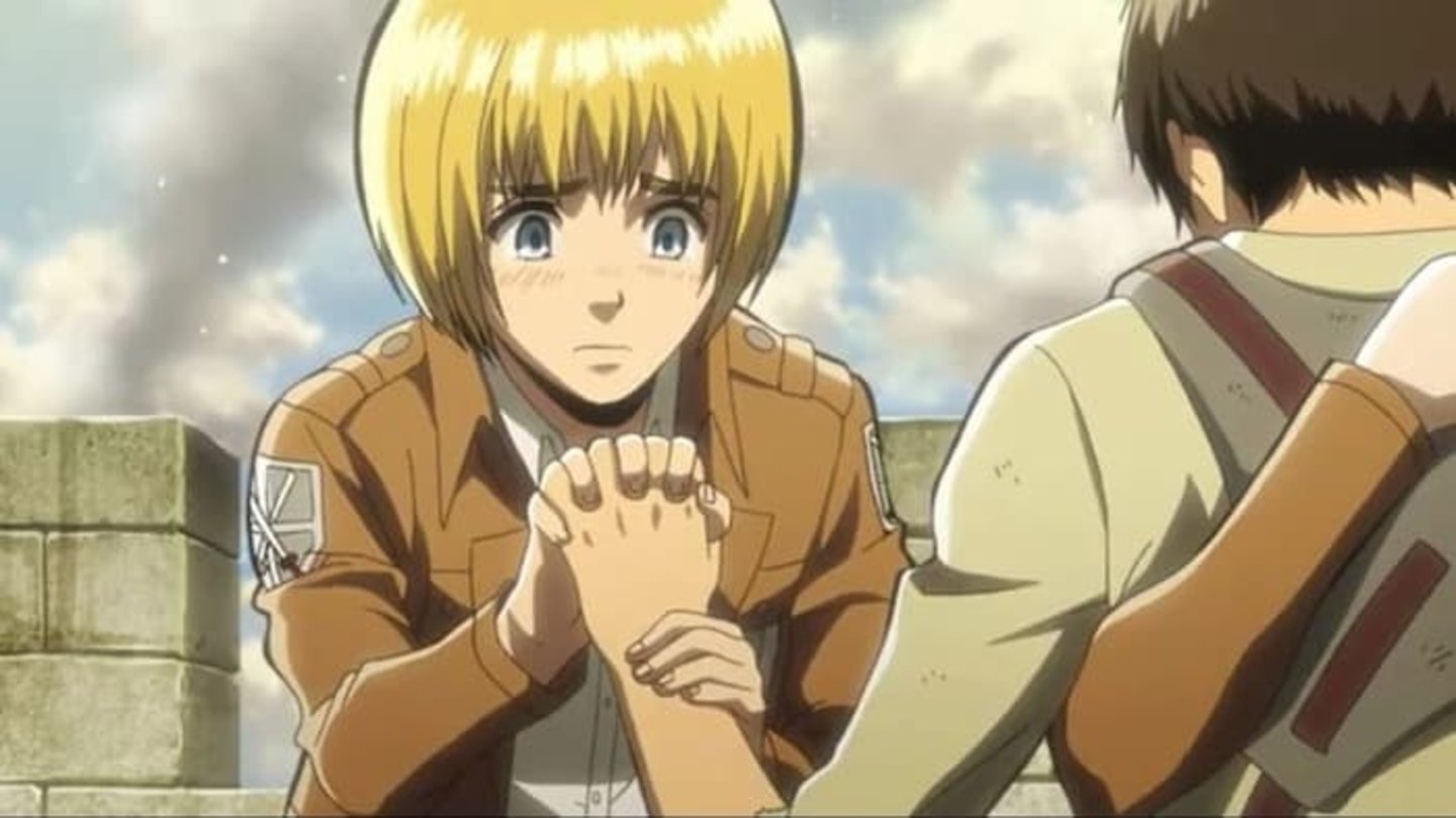 El papel más importante de Armin será intentar detener el avance de su amigo y rescatarlo