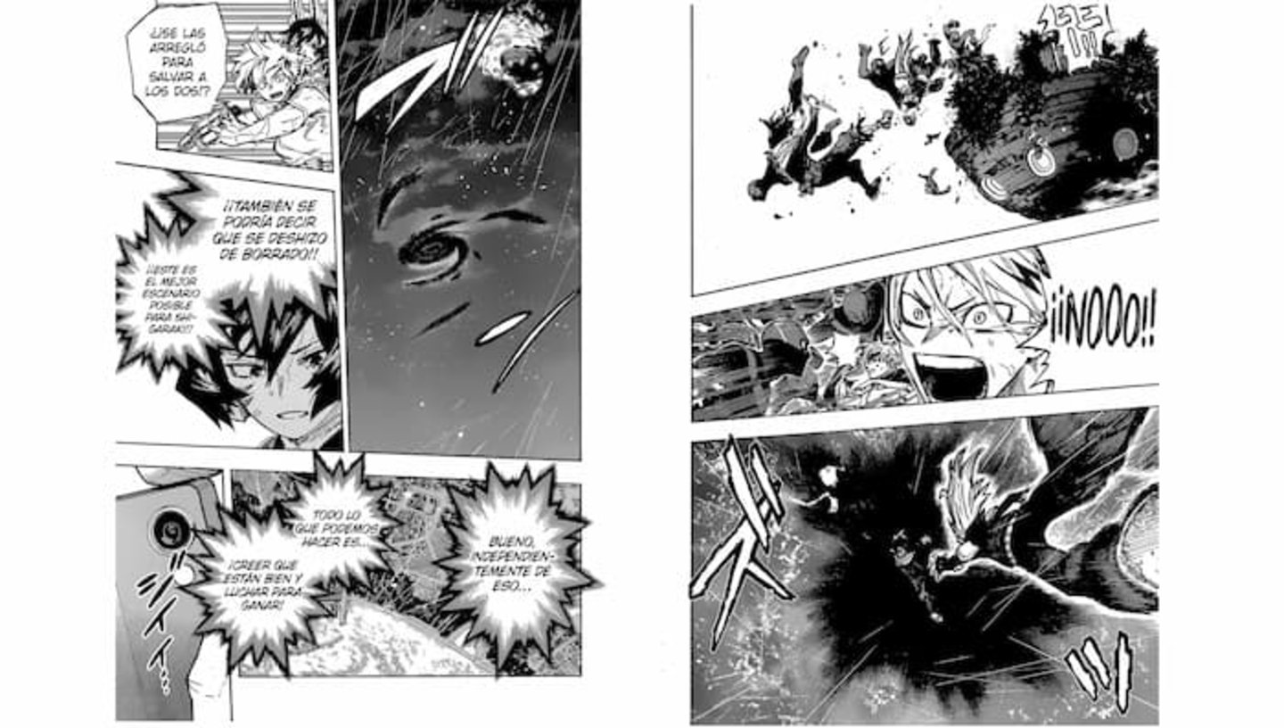 Kurogiri salva a Eraser-Head y Present Mic de una muerte segura al abrir un Warp Gate