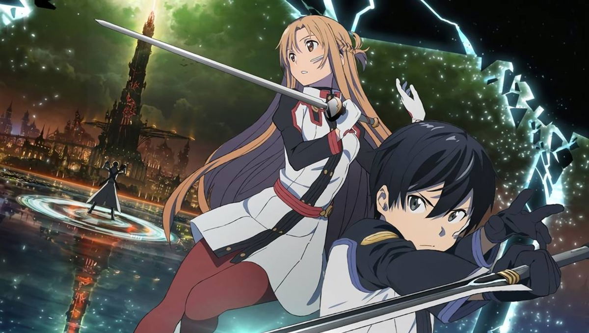 Asuna and Kirito can’t stop playing the new game Ordinal Scale 