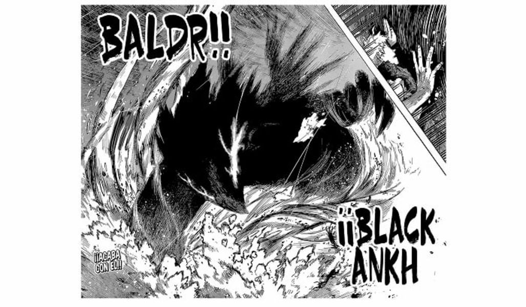 Tokoyami usando un nuevo ataque especial para aplastar a All For One con su Dark Shadow