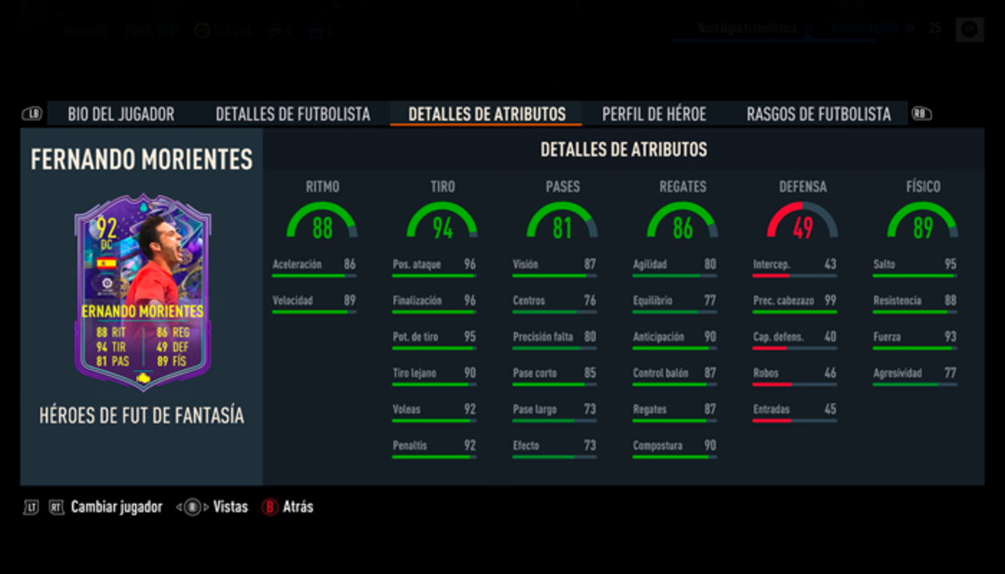 Carta FUT Fantasy de Morientes