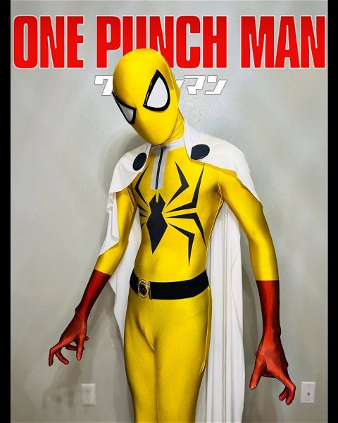 Este cosplayer mezcla One Punch Man y Spider-Man del mejor modo posible