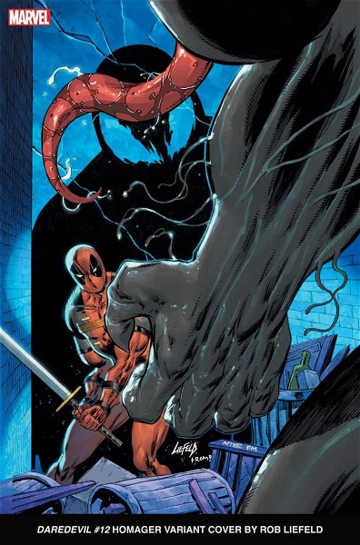 Portada variante del próximo volumen #12 del cómic Daredevil de Marvel