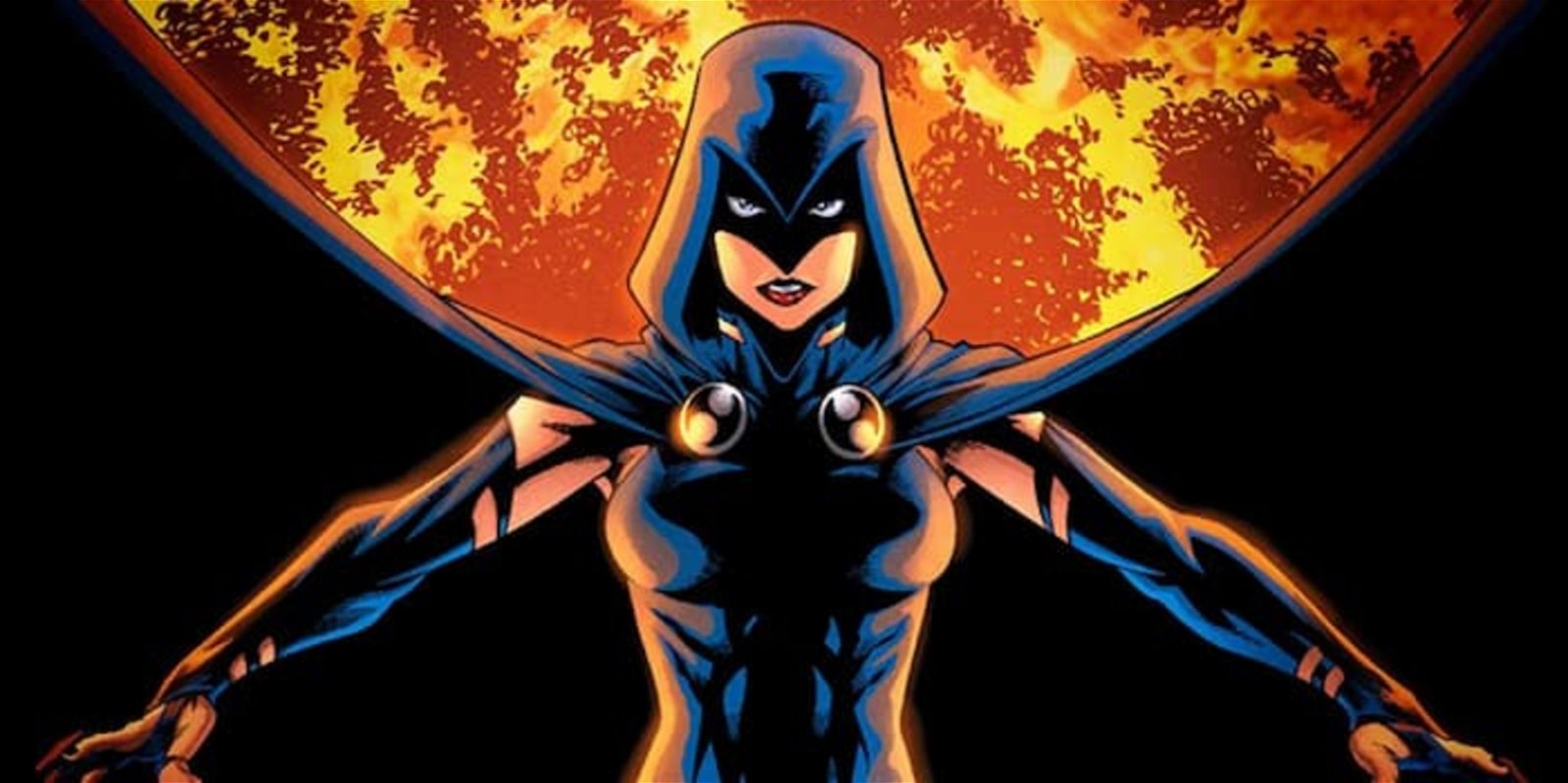 Raven es la hija del demonio Trigon y una humana, convirtiéndola en uno de los personajes más poderosos de DC