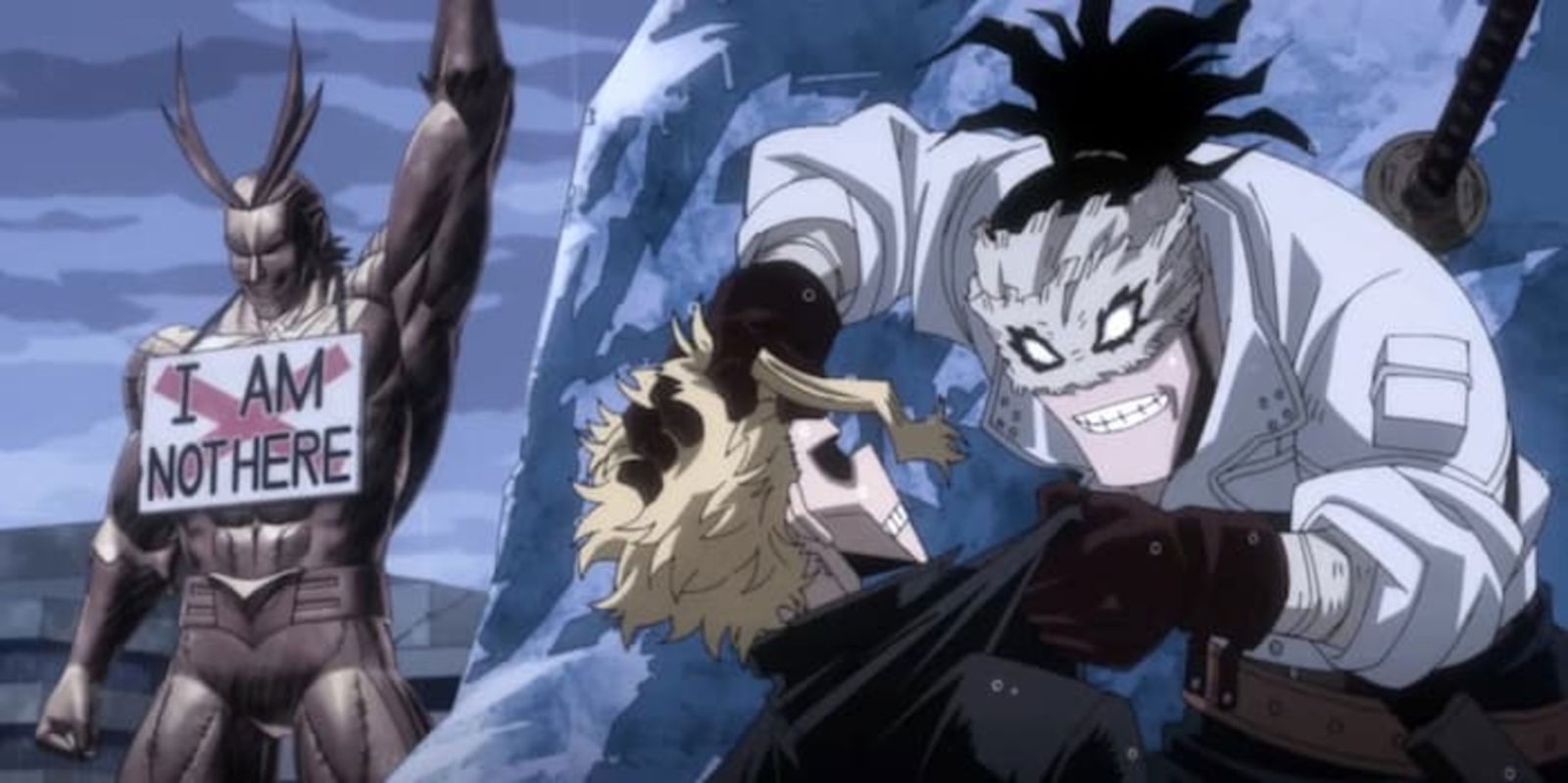 Stain hace entrar en razón a un All Might abrumado por la desesperanza y la frustración