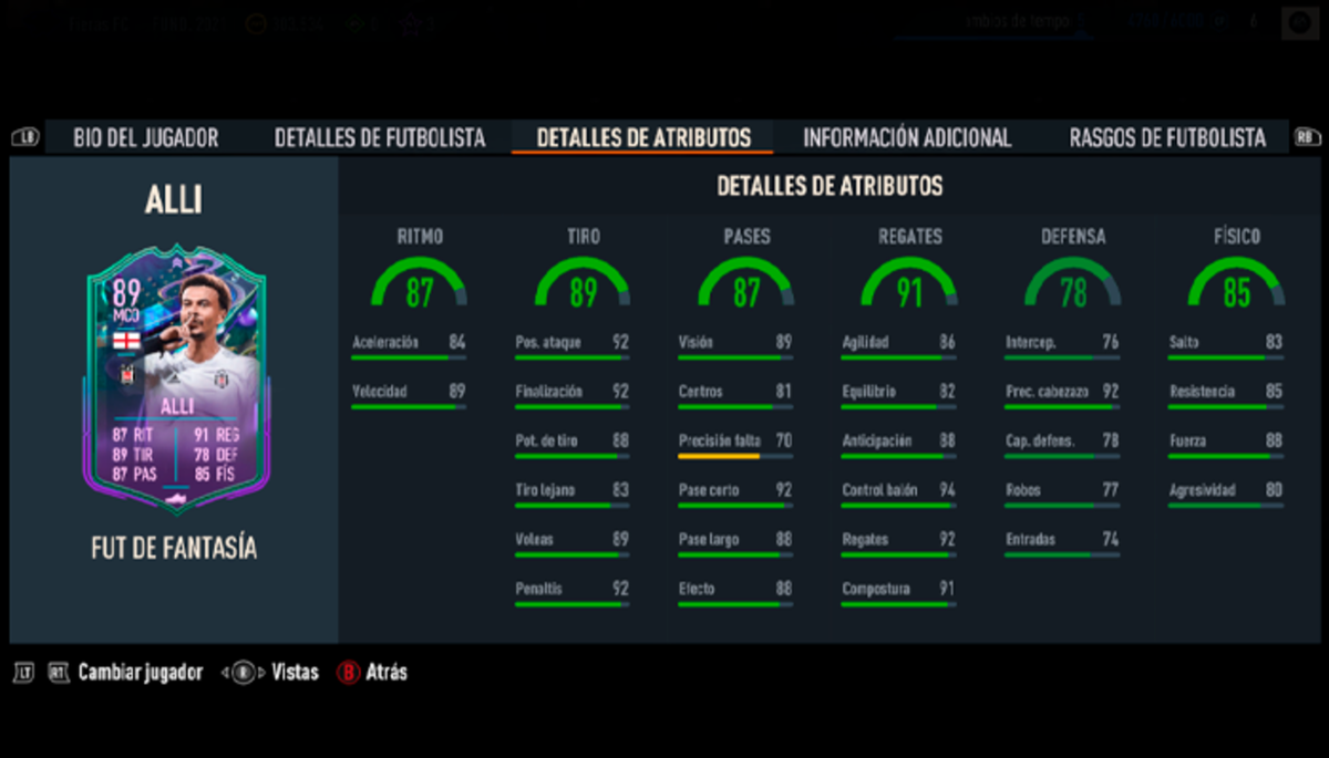 Últimos FUT Fantasy que pueden mejorar