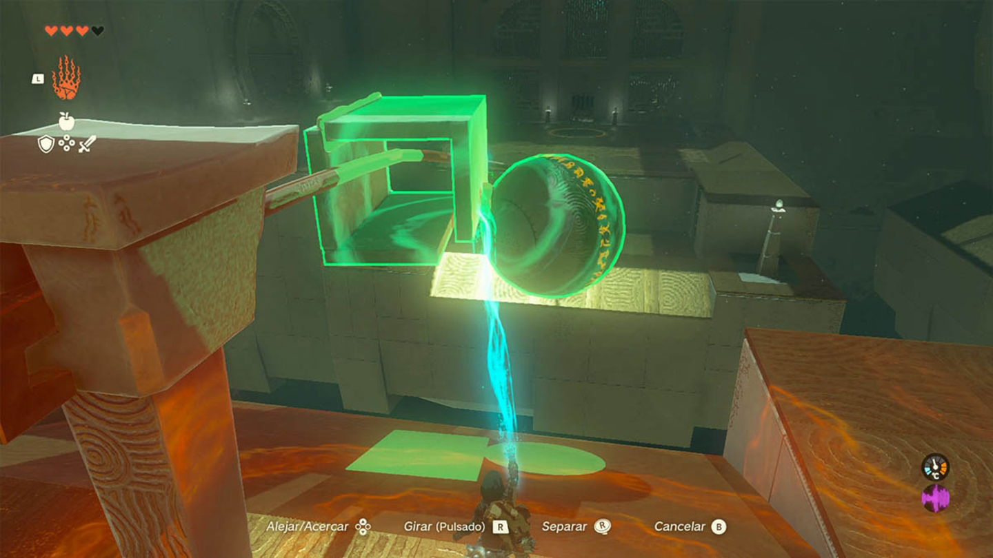 Acople en el santuario de Run'aqit en Zelda Tears of the Kingdom