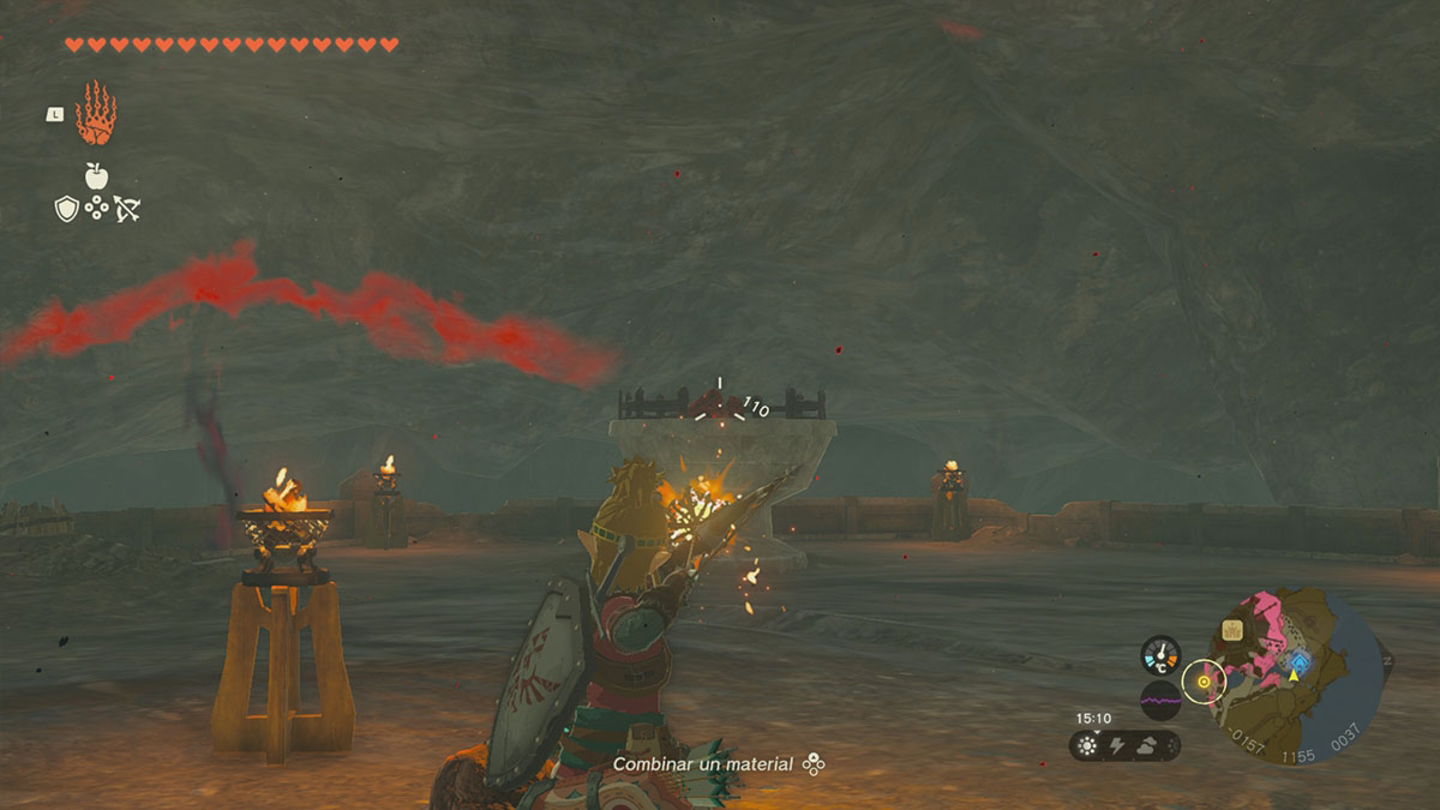 Brasero del embarcadero Zelda Tears of the Kingdom