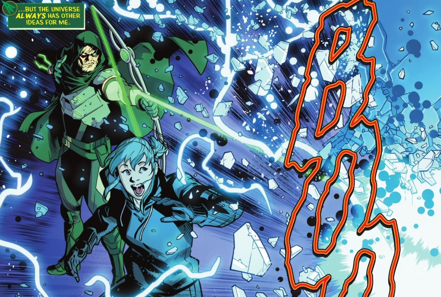 Green Arrow alcanza su mayor nivel de poder y muestra un sorprendente traje futurista