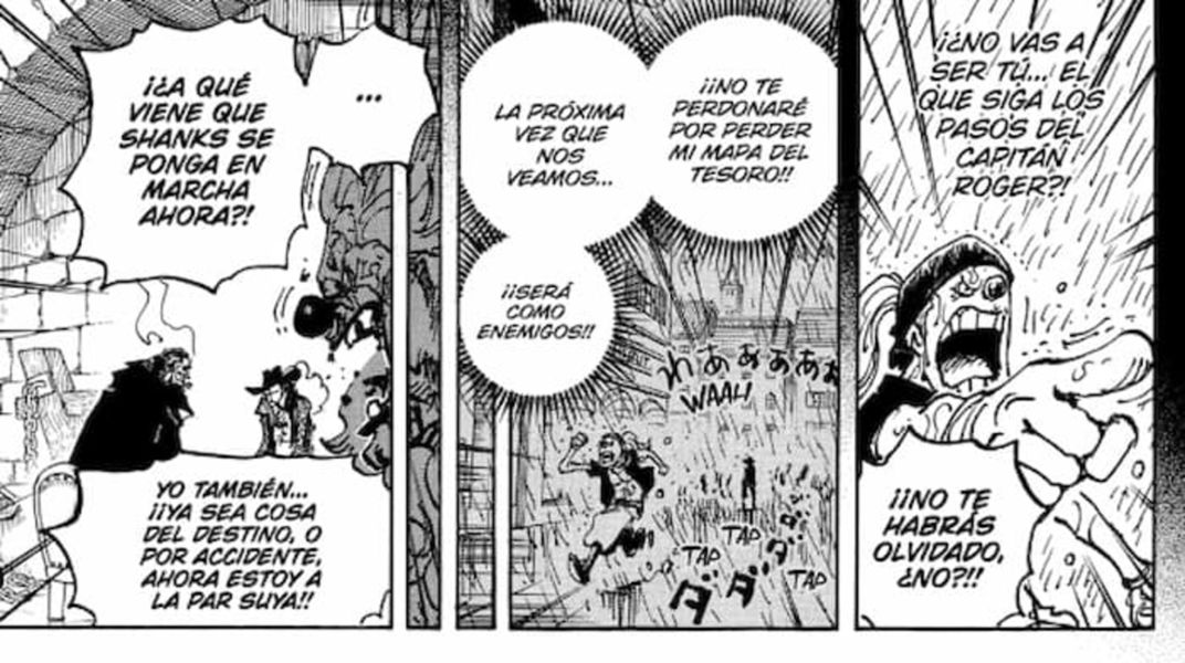 Debido a las acciones de Shanks, Buggy ha decidido retomar su sueño de convertirse en el Rey de los Piratas