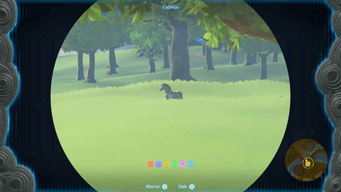 El caballo Motas en Zelda Tears of the Kingdom