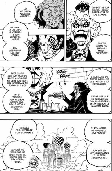 El comentario de Monkey D. Dragon da a entender que Sabo no es el responsable de la muerte del Rey de Alabasta