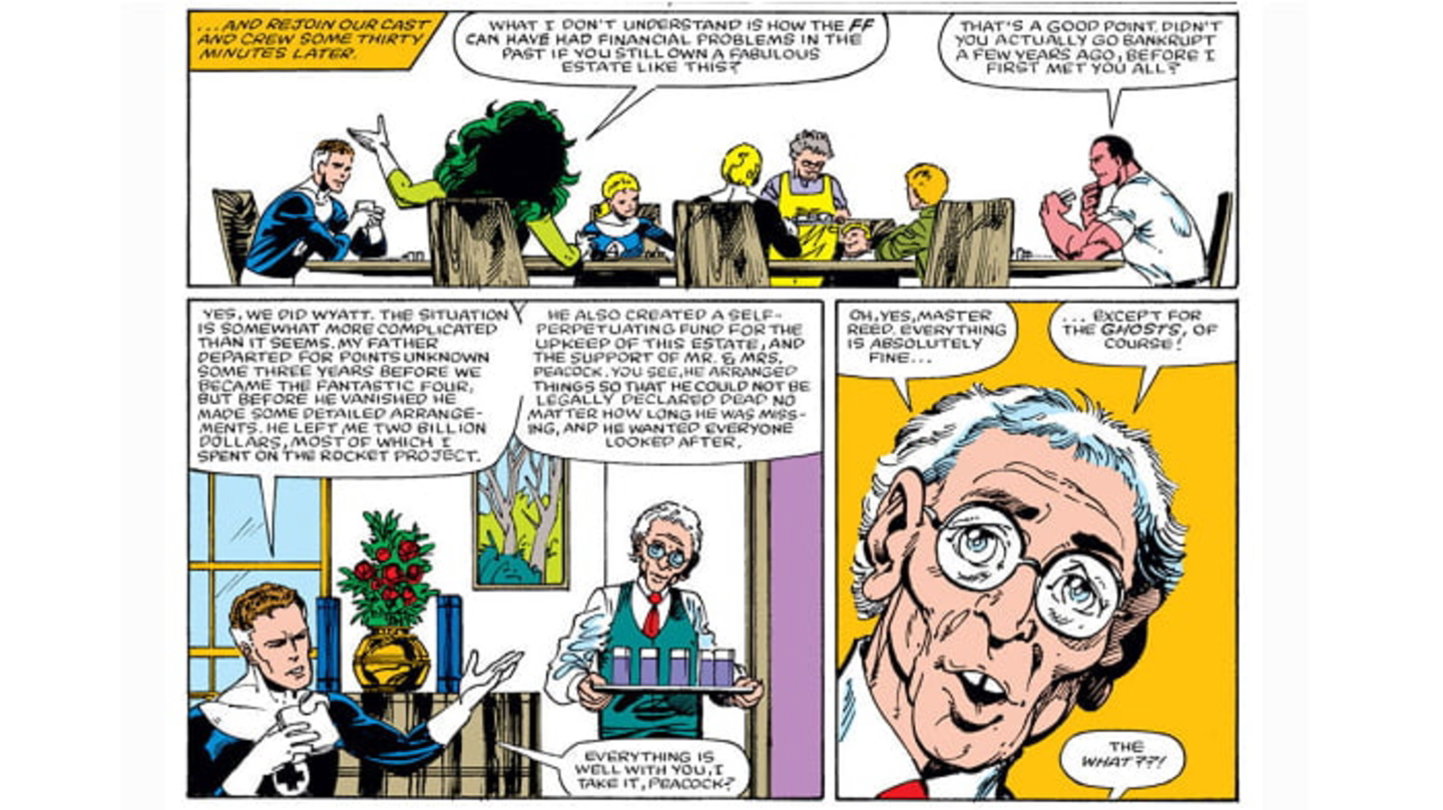 El padre de Reed, Nathaniel Richards, le heredó dos mil millones de dólares