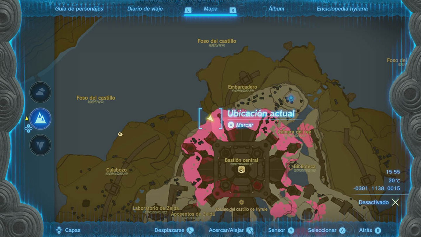 Embarcadero del castillo en Zelda Tears of the Kingdom