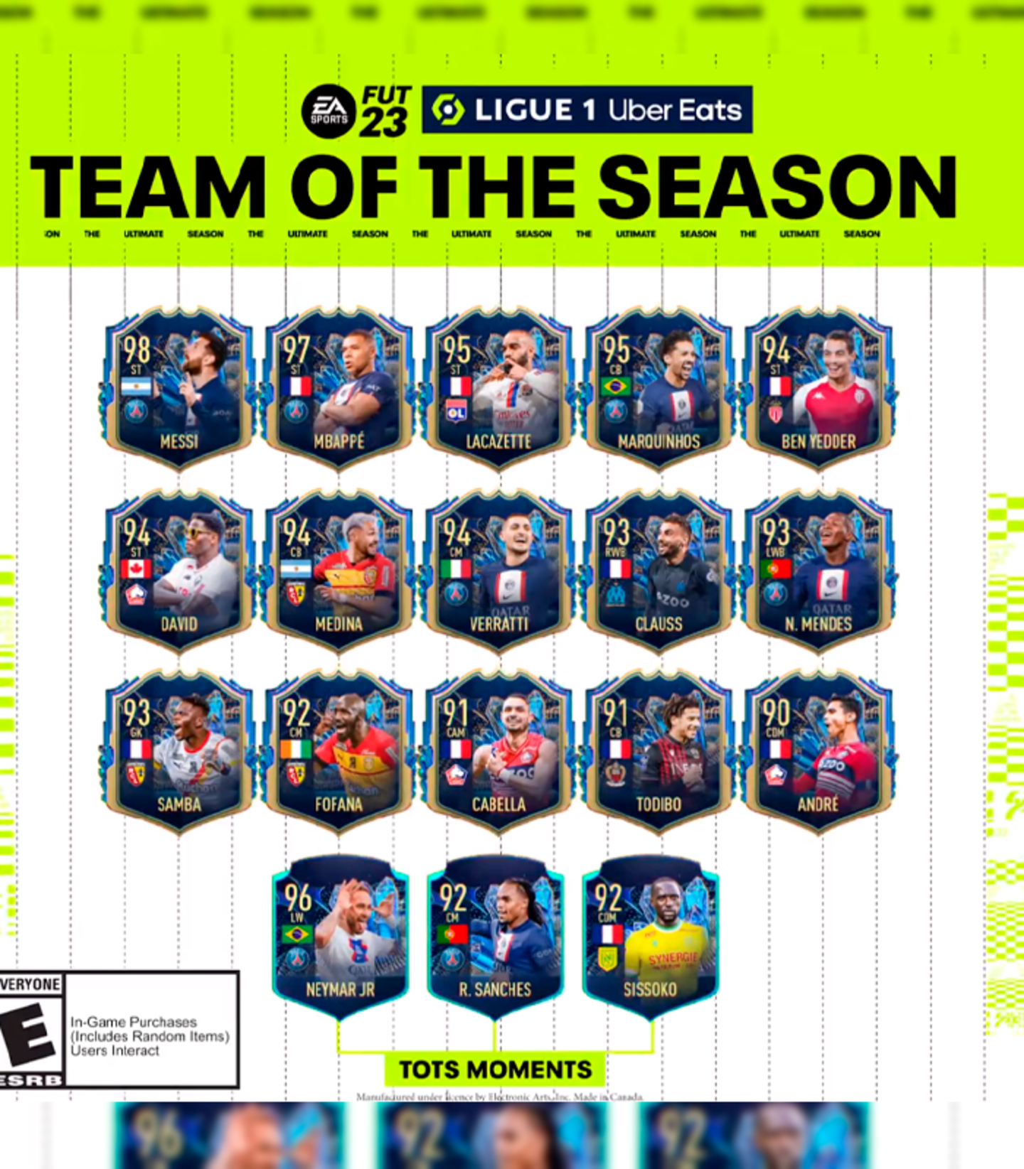 El Equipo de la Temporada de la Ligue 1 llega a FIFA 23 Ultimate Team