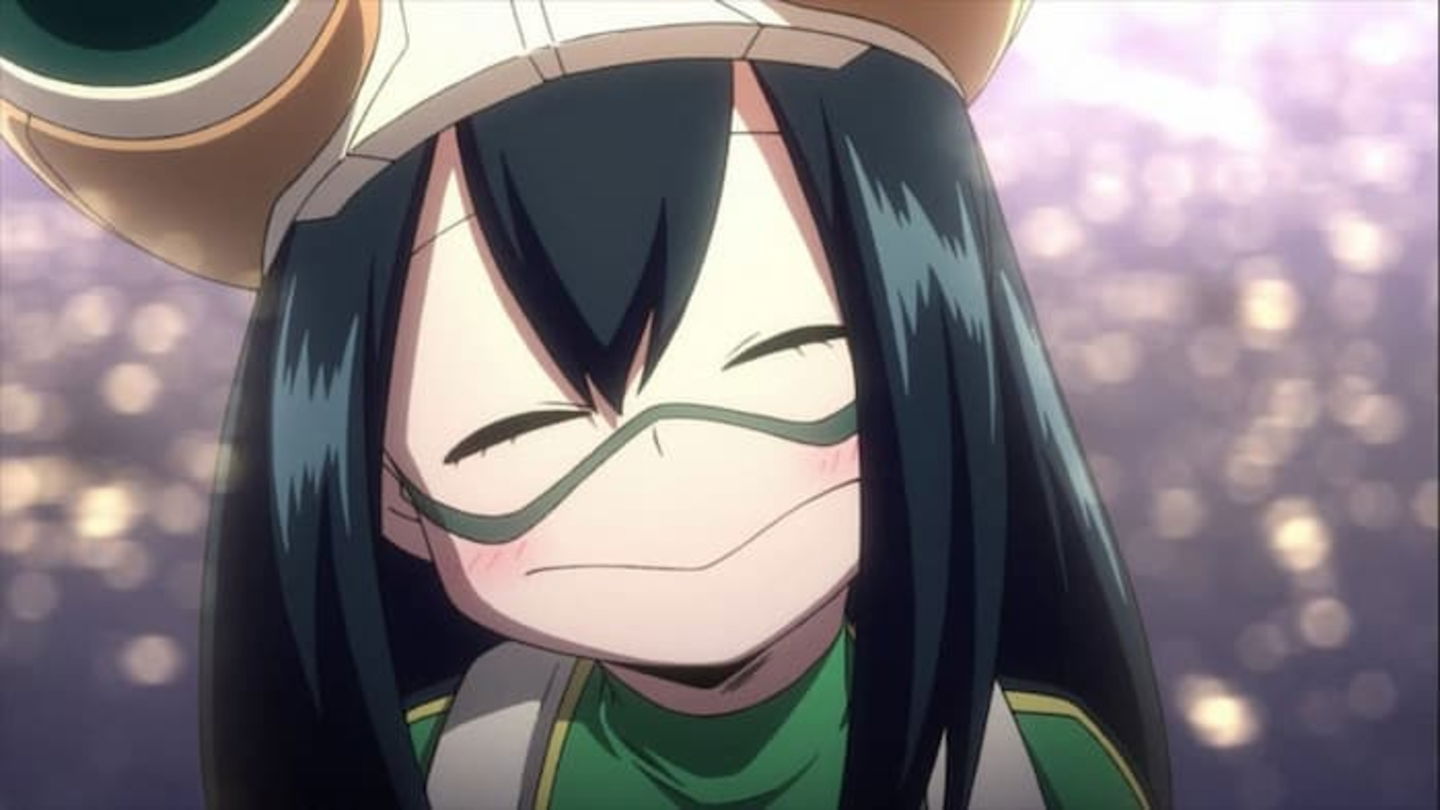 Froppy ha recibido un nuevo y llamativo traje en esta ilustración de Kohei Horikoshi