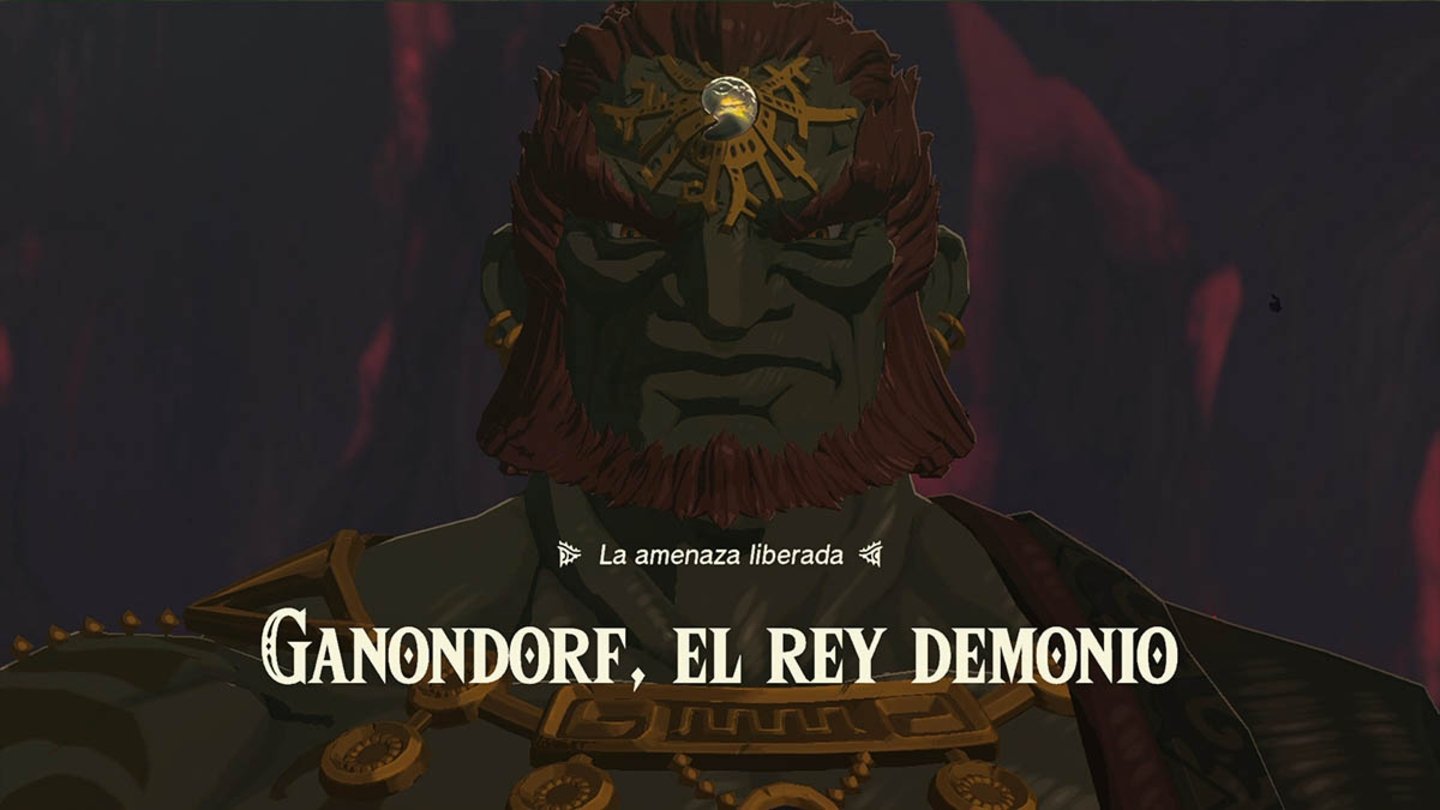Ganondorf Rey demonio en Zelda Tears of the Kingdom